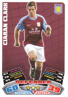 Ciaran Clark Aston Villa 2011/12 Topps Match Attax #25